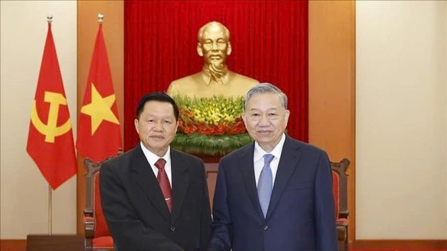 Party chief highlights security cooperation as pillar of Vietnam–Laos ties